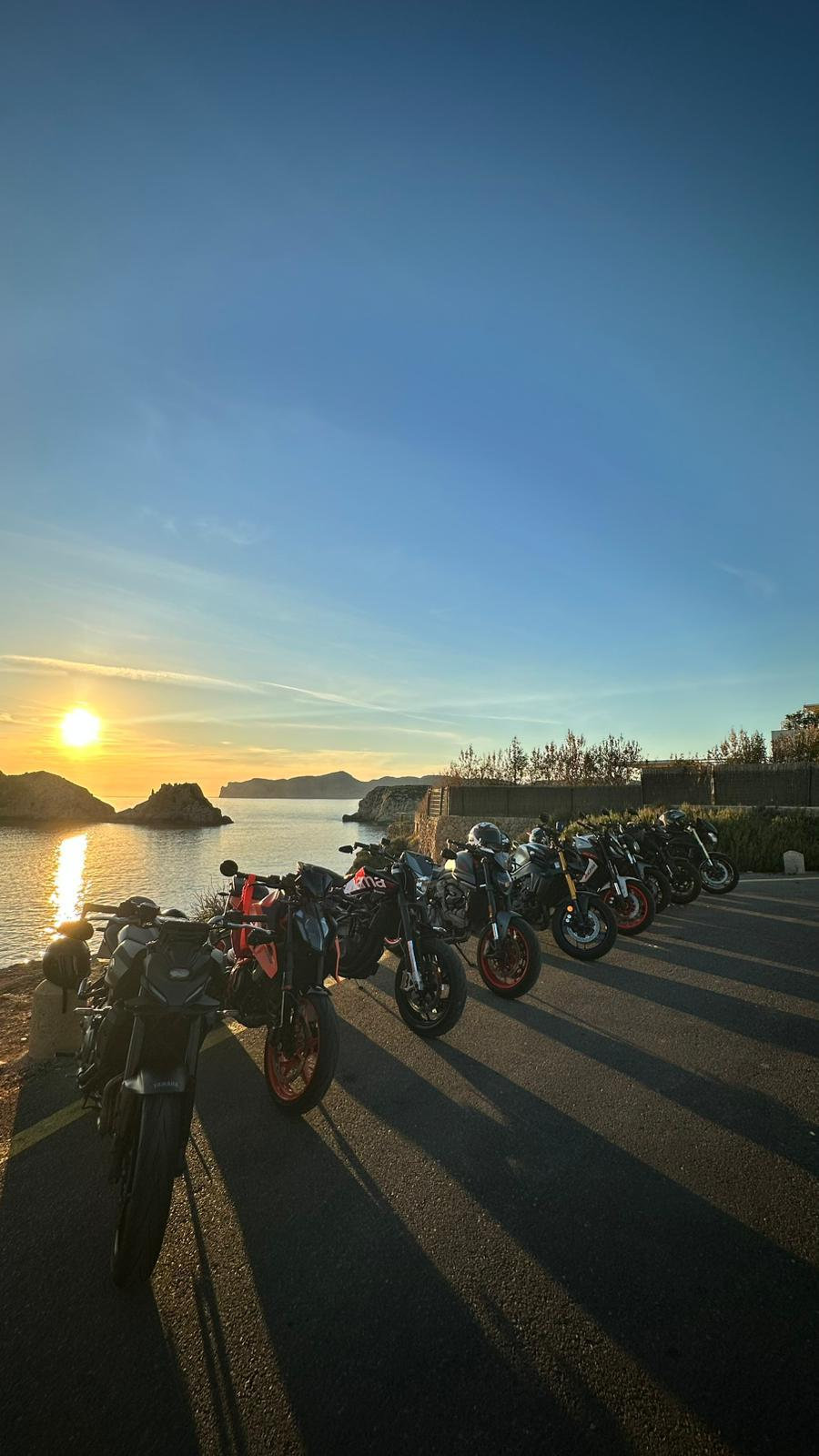 Motos aparcadas