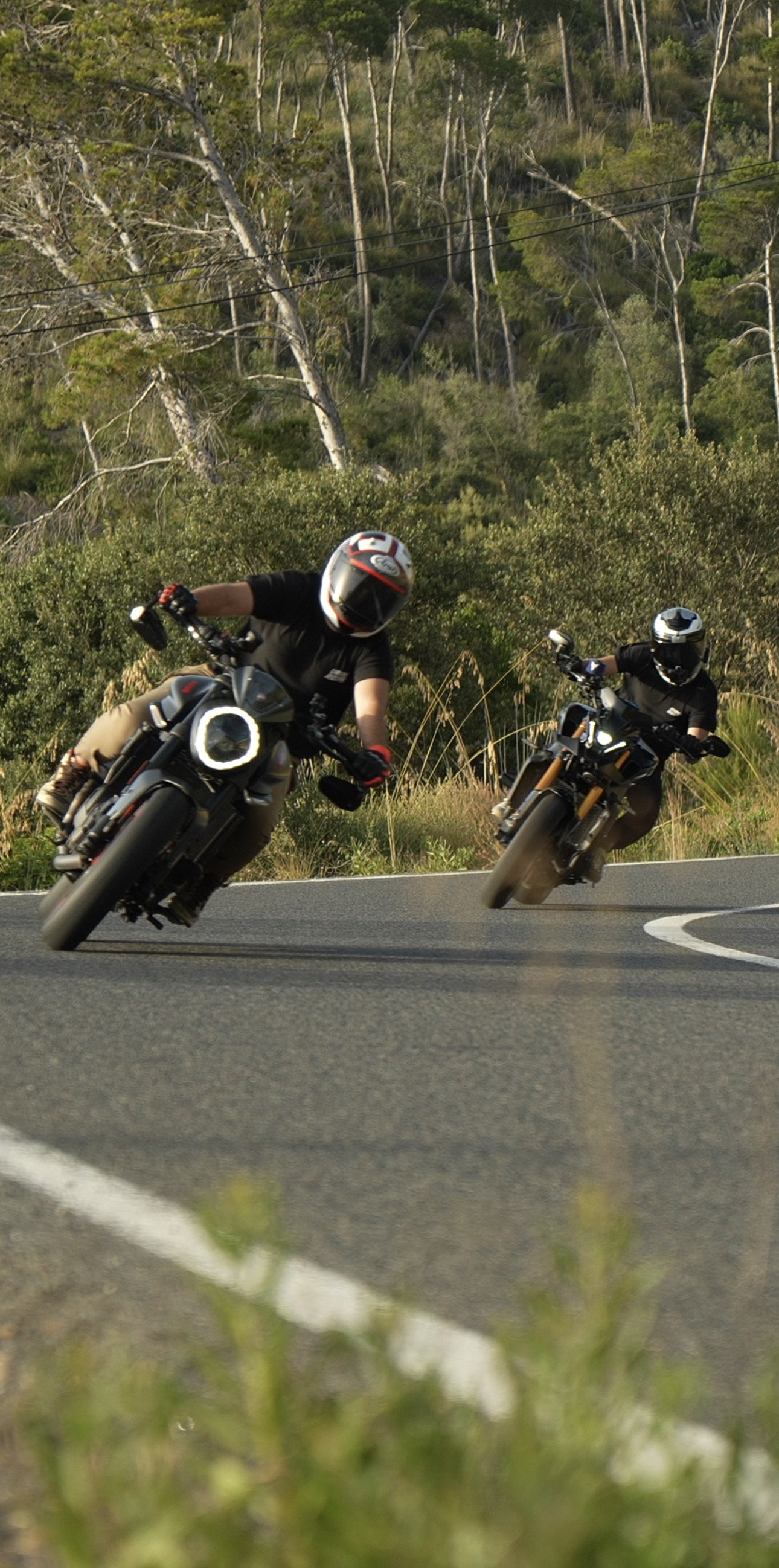 Motos aparcadas